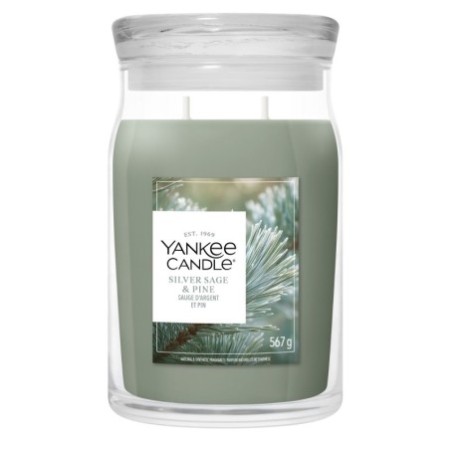 SILVER SAGE & PINE Świeca duża - Yankee Candle