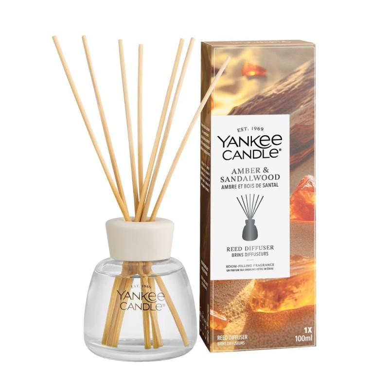 AMBER & SANDALWOOD Pałeczki zapachowe 100ml - Yankee Candle
