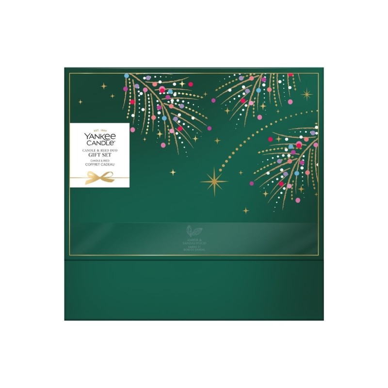 CHRISTMAS YC Zestaw świeca średnia + pałeczki - Yankee Candle