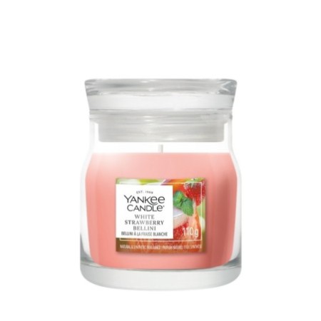 WHITE STRAWBERRY BELLINI Świeca mała - Yankee Candle