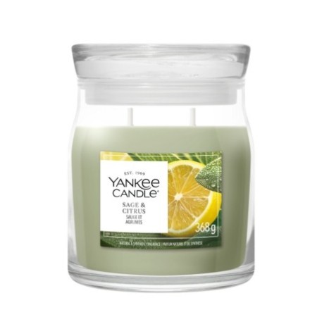 SAGE & CITRUS Świeca średnia - Yankee Candle