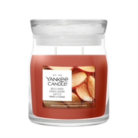 SUGARED CINNAMON APPLE Świeca średnia - Yankee Candle