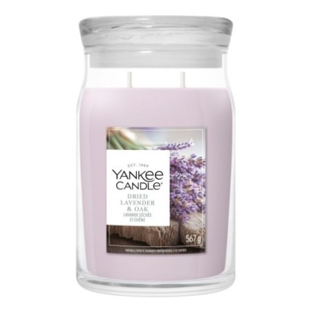 DRIED LAVENDER & OAK Świeca duża - Yankee Candle