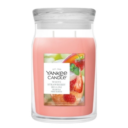 WHITE STRAWBERRY BELLINI Świeca duża - Yankee Candle