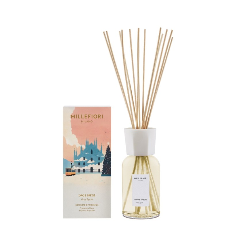 MM ZESTAW PREZENTOWY CHRISTMAS Pałeczki zapachowe 250 ml ORO E SPEZIE - Millefiori