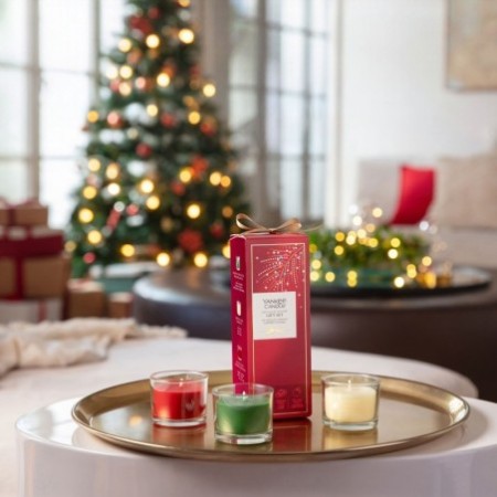 CHRISTMAS YC Zestaw 3 świece mini - Yankee Candle